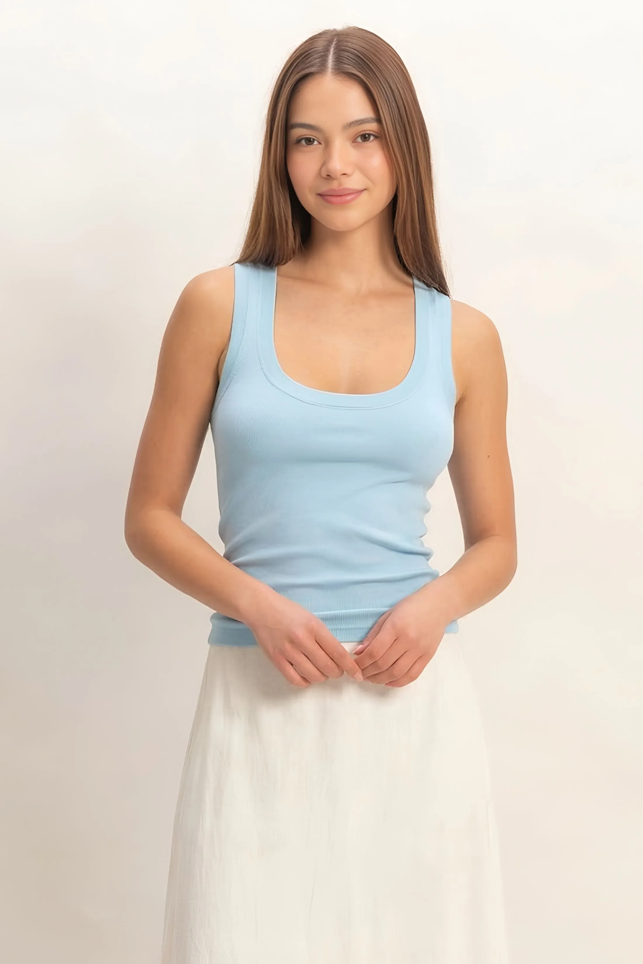 Amanda Scoop Neck Tank Top sold by fab'rik