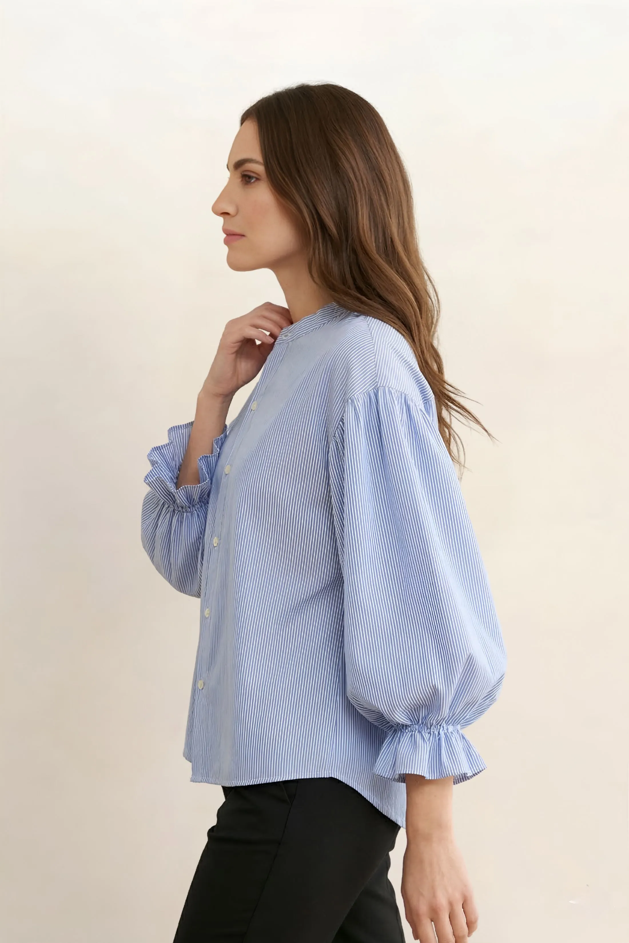 Clark Bubble Sleeve Button Up Top sold by fab'rik product image thumbnail 2