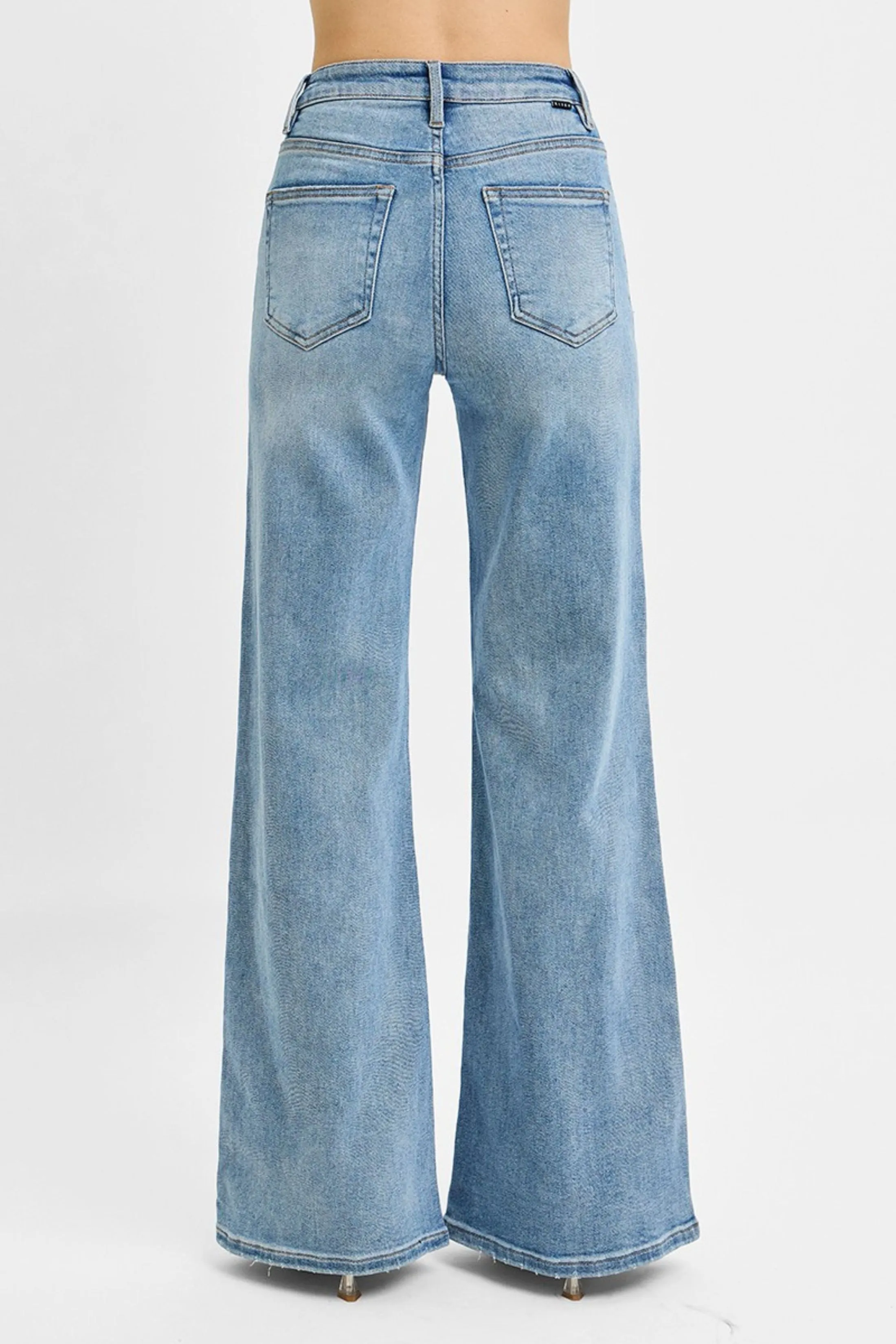 Mari High Rise Wide-Front Yoke Detail Jeans sold by fab'rik product image thumbnail 4