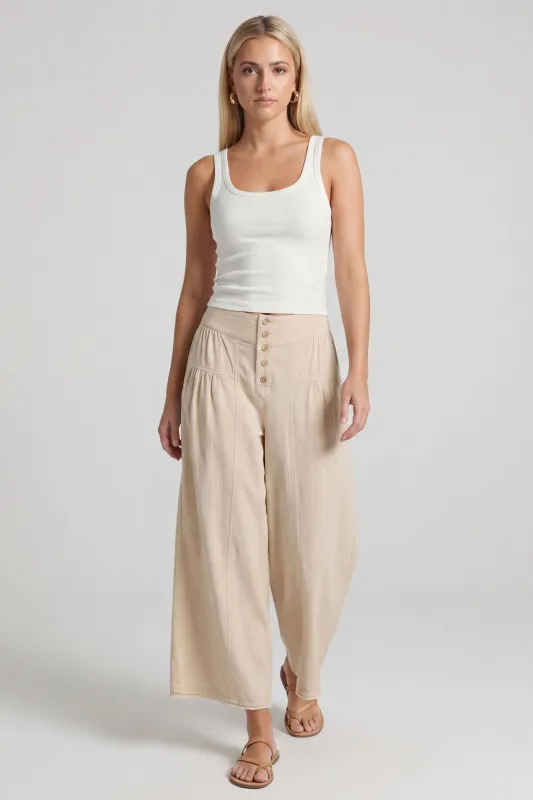 Yasmin High Waist Wide Leg Pant made by fab'rik