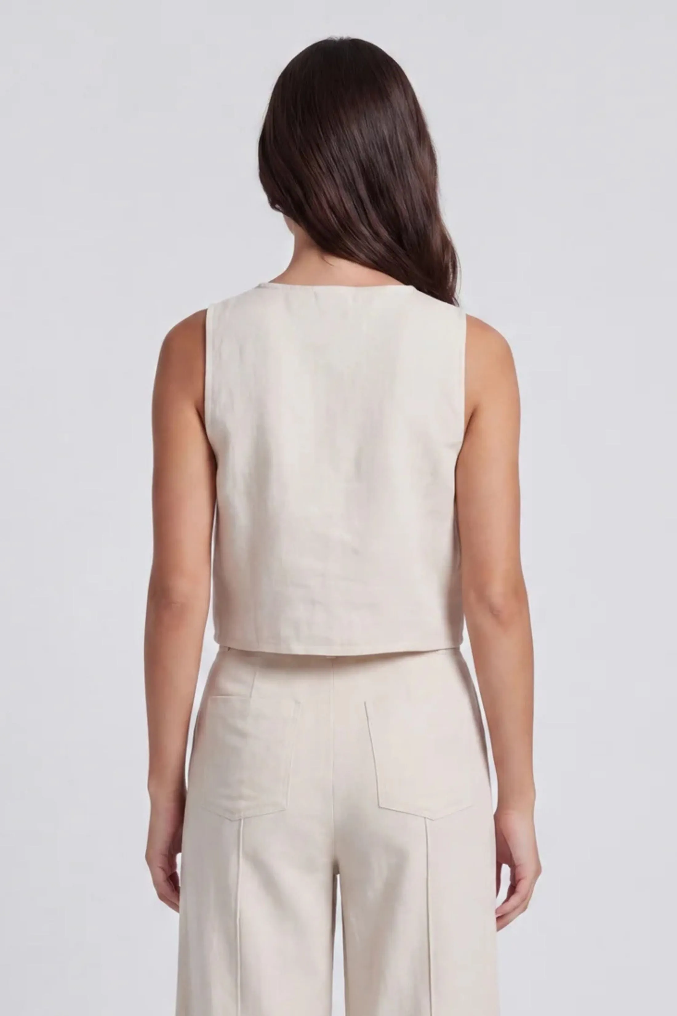 Kaylor Button Up Sleeveless Top sold by fab'rik product image thumbnail 3
