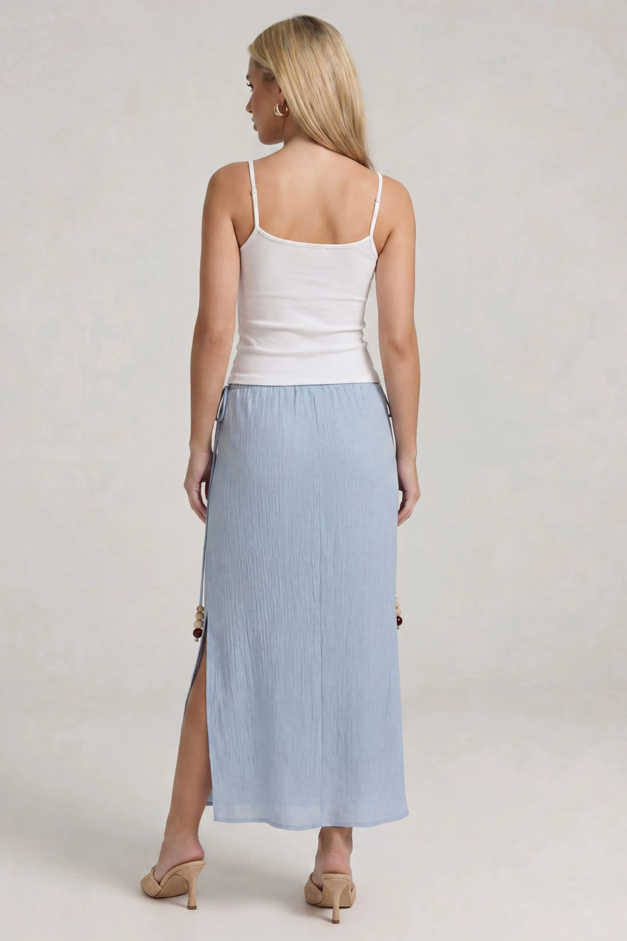 Hanna Textured Woven Midi Skirt sold by fab'rik product image thumbnail 3