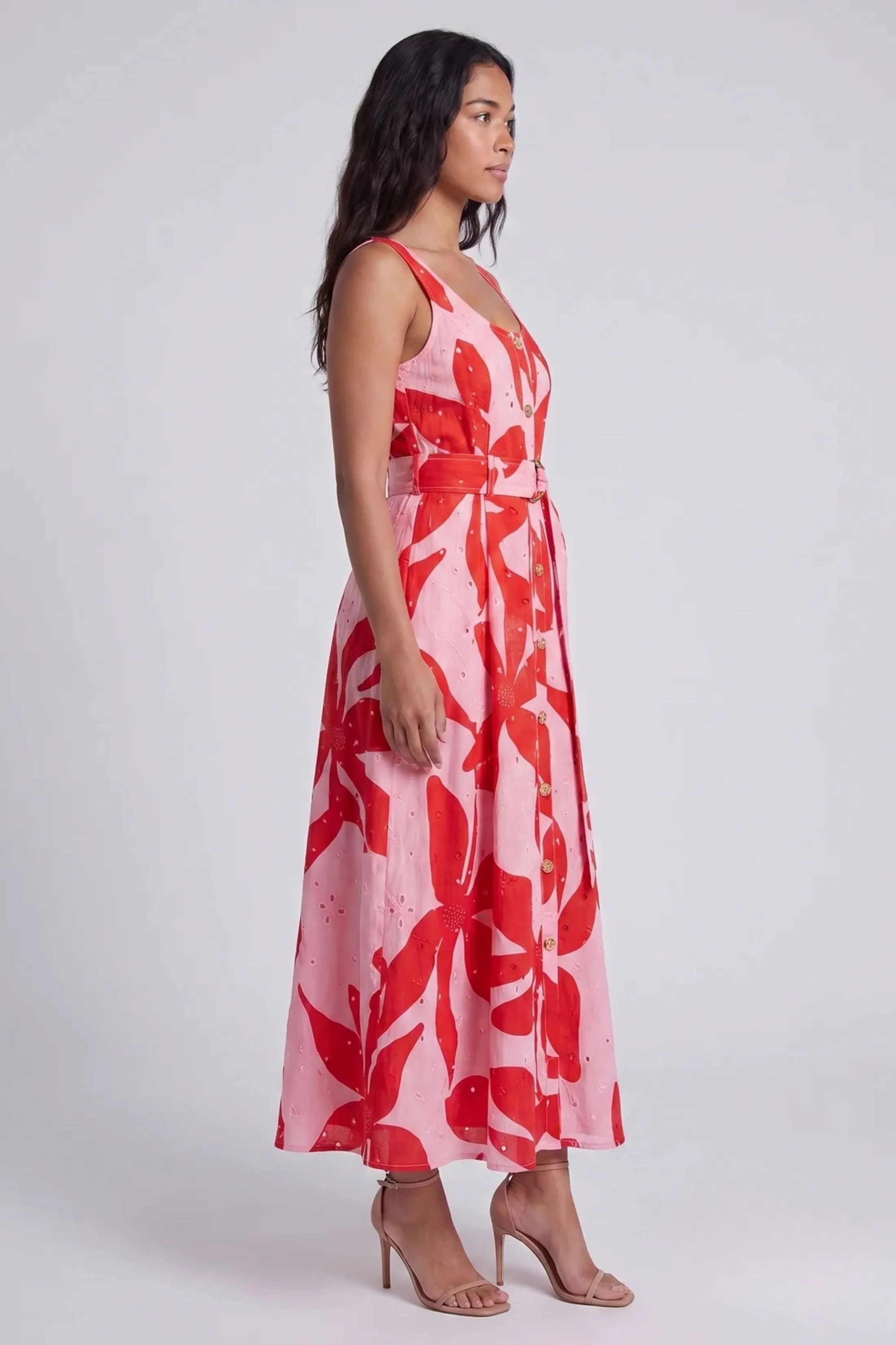 Maya Abstract Floral Print Midi Dress sold by fab'rik product image thumbnail 2