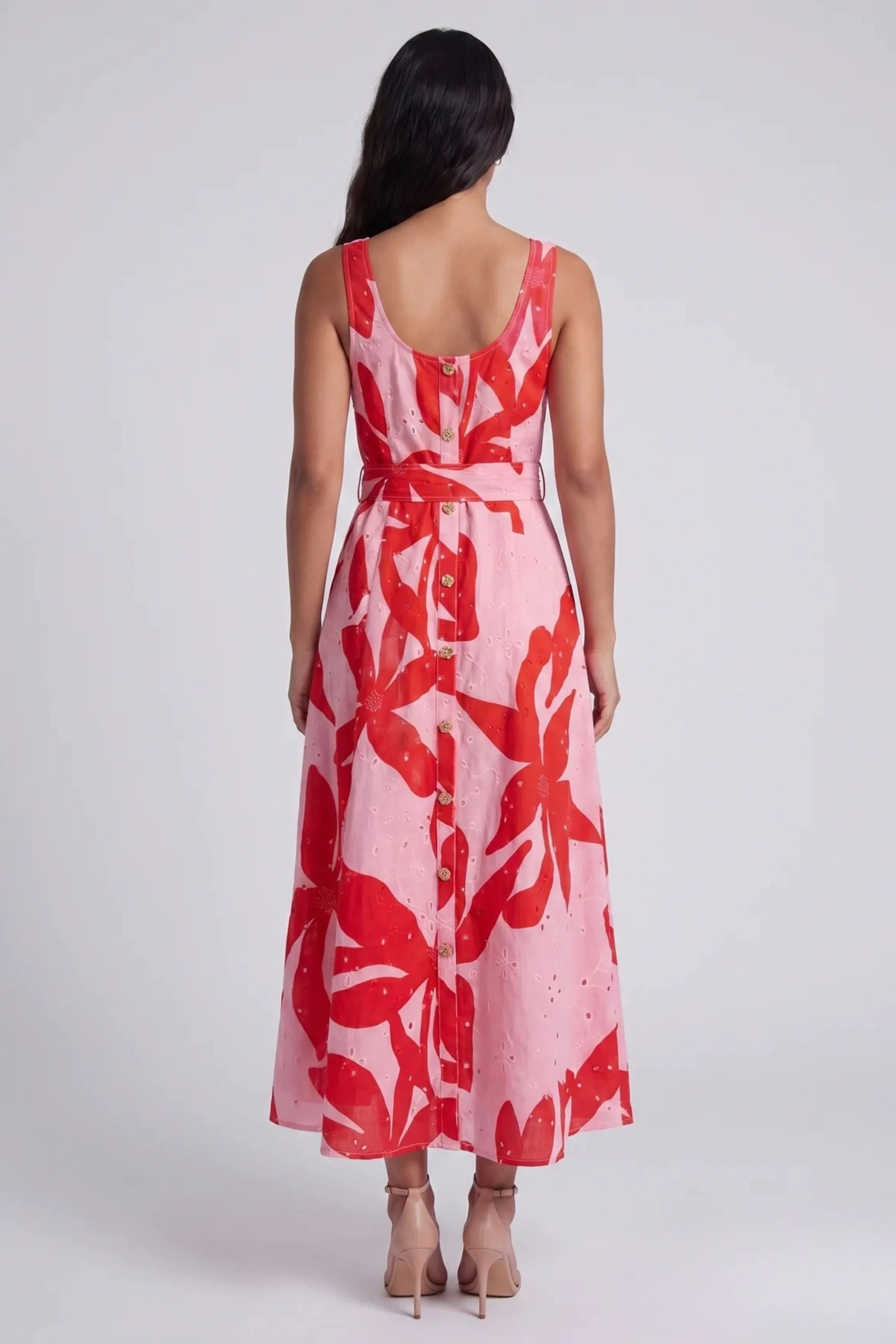 Maya Abstract Floral Print Midi Dress sold by fab'rik product image thumbnail 3