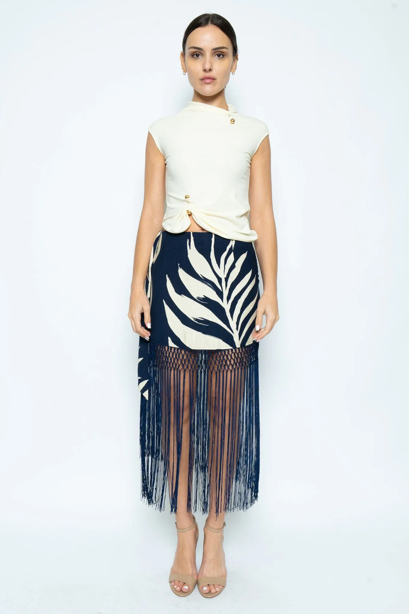 Erika Fringe Mini Skirt sold by fab'rik product image thumbnail 3