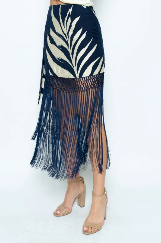 Erika Fringe Mini Skirt made by Fore Collection