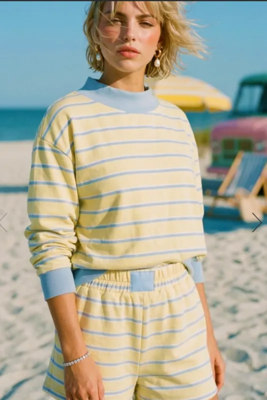 Daley Striped Boxer Shorts made by Day + Moon