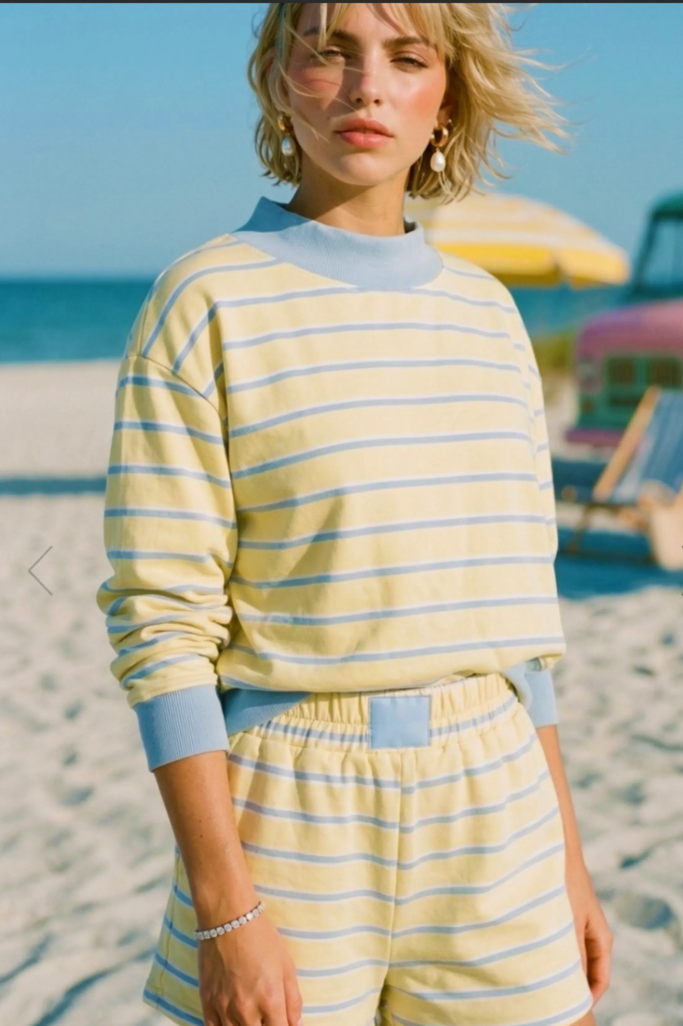 Daley Striped Sweatshirt sold by fab'rik