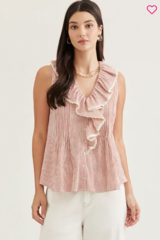 Amelia Ruffle Blouse made by entro