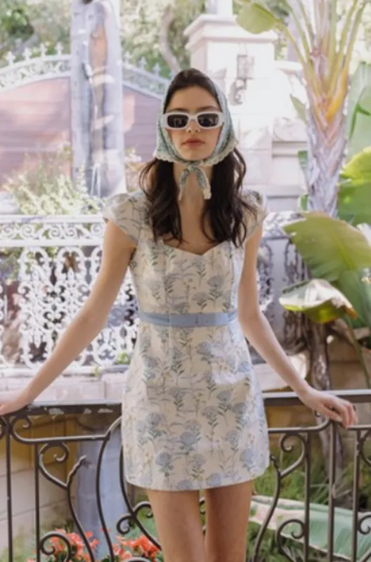 Haley Jacquard Mini Dress made by Bright