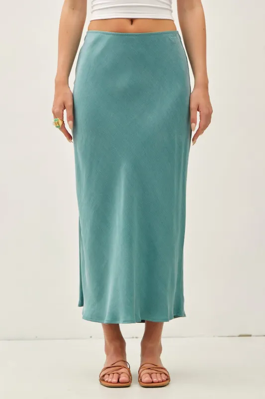 Sloane Suede Midi Skirt made by BE COOL