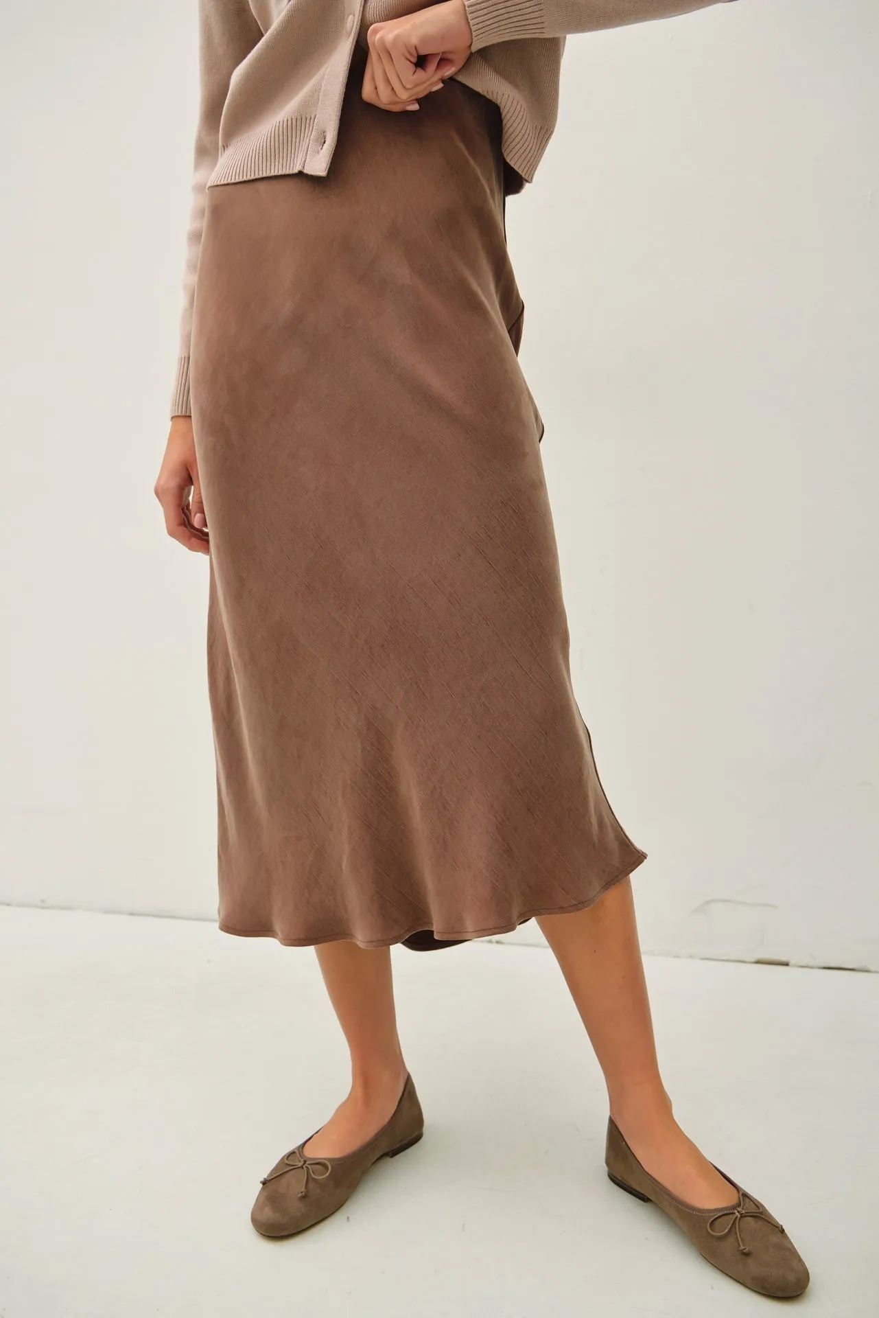 Sloane Suede Midi Skirt sold by fab'rik product image thumbnail 2