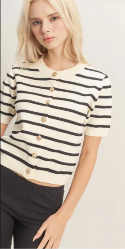 Hartley Striped Cardigan made by HYFVE