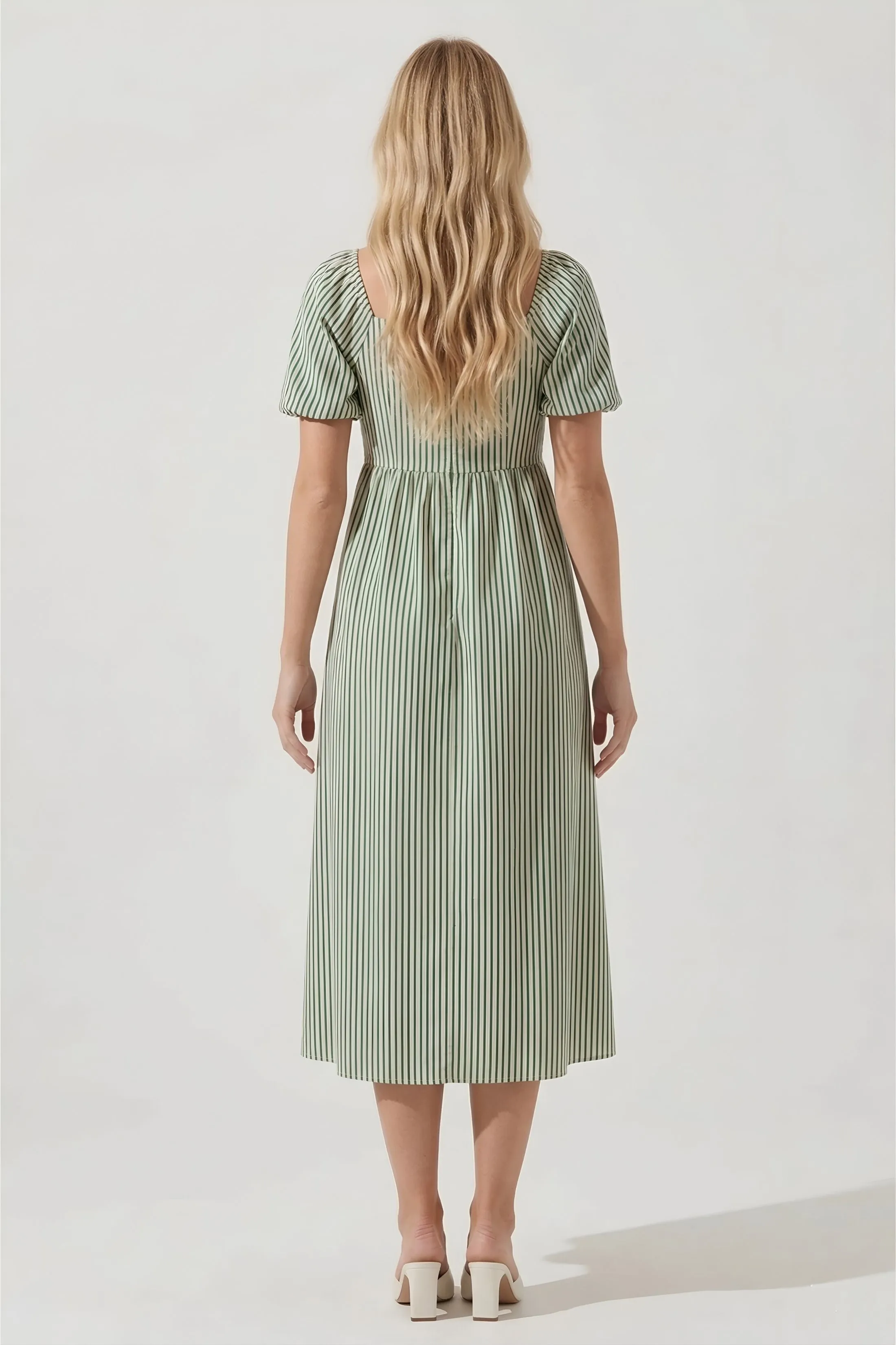 Arnold Smocked Stripe Midi Dress sold by fab'rik product image thumbnail 3