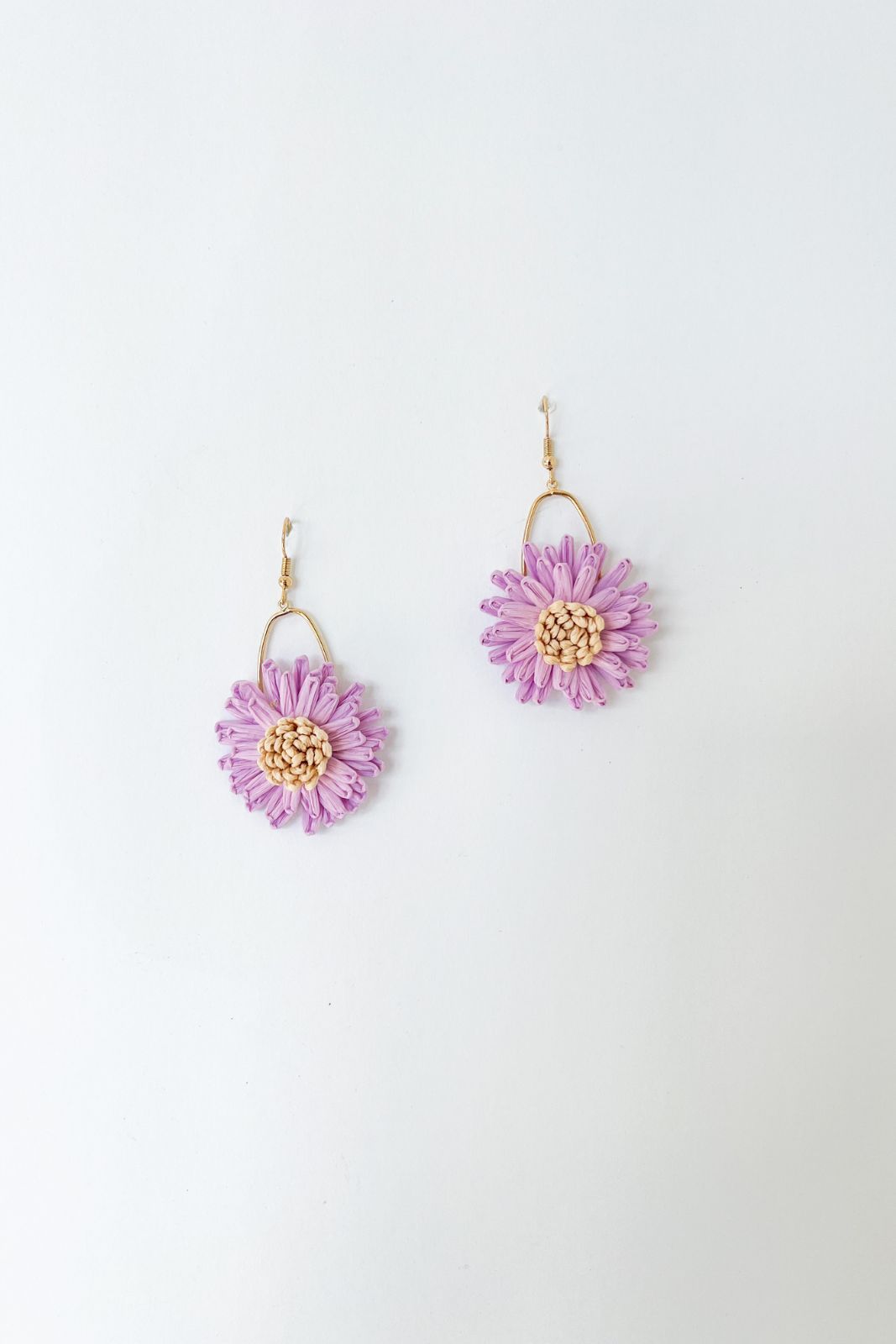 Valentina Raffia Flower Dangle Earring sold by fab'rik product image thumbnail 2