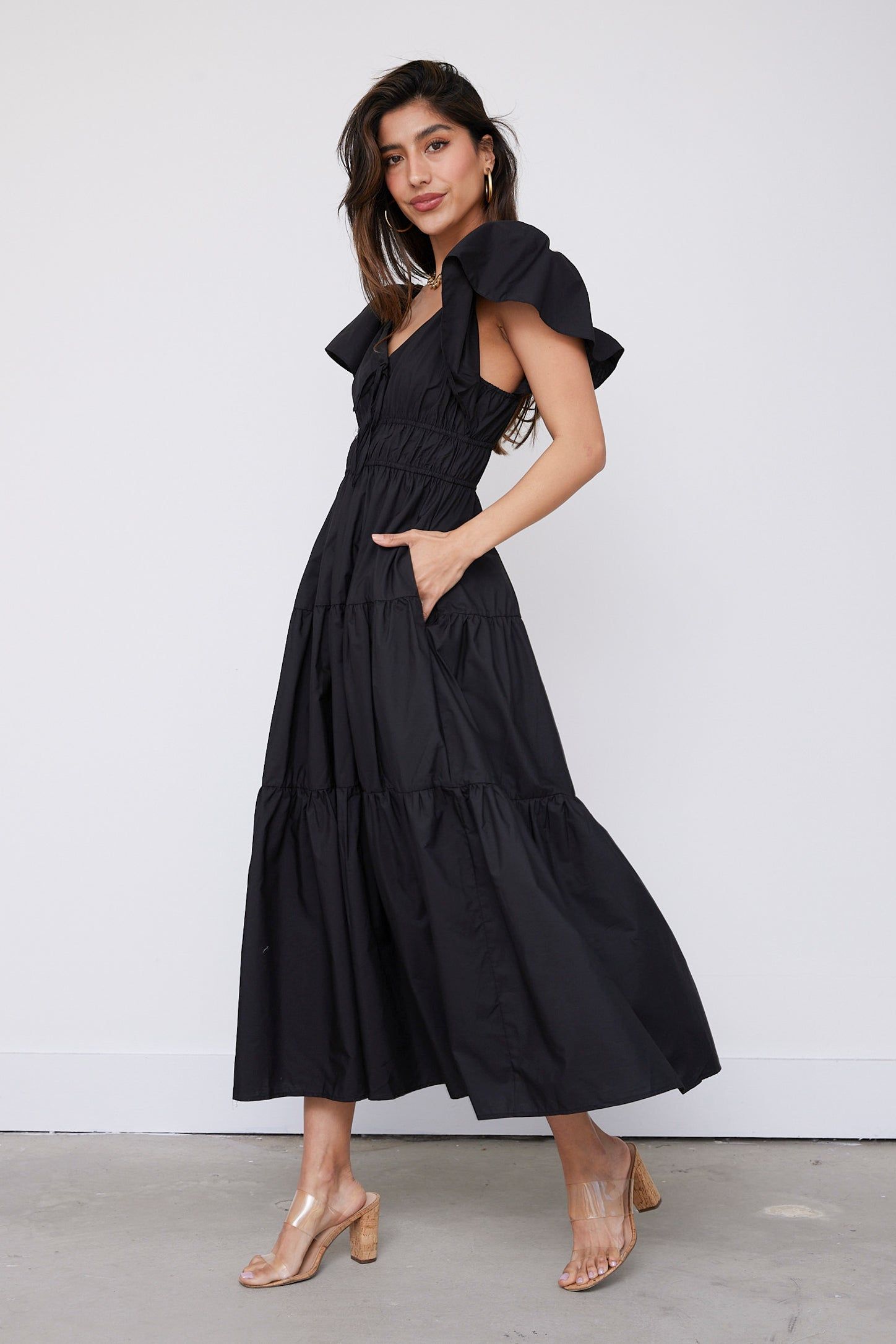 Rosalie Ruffle Detail Maxi Dress sold by fab'rik product image thumbnail 5
