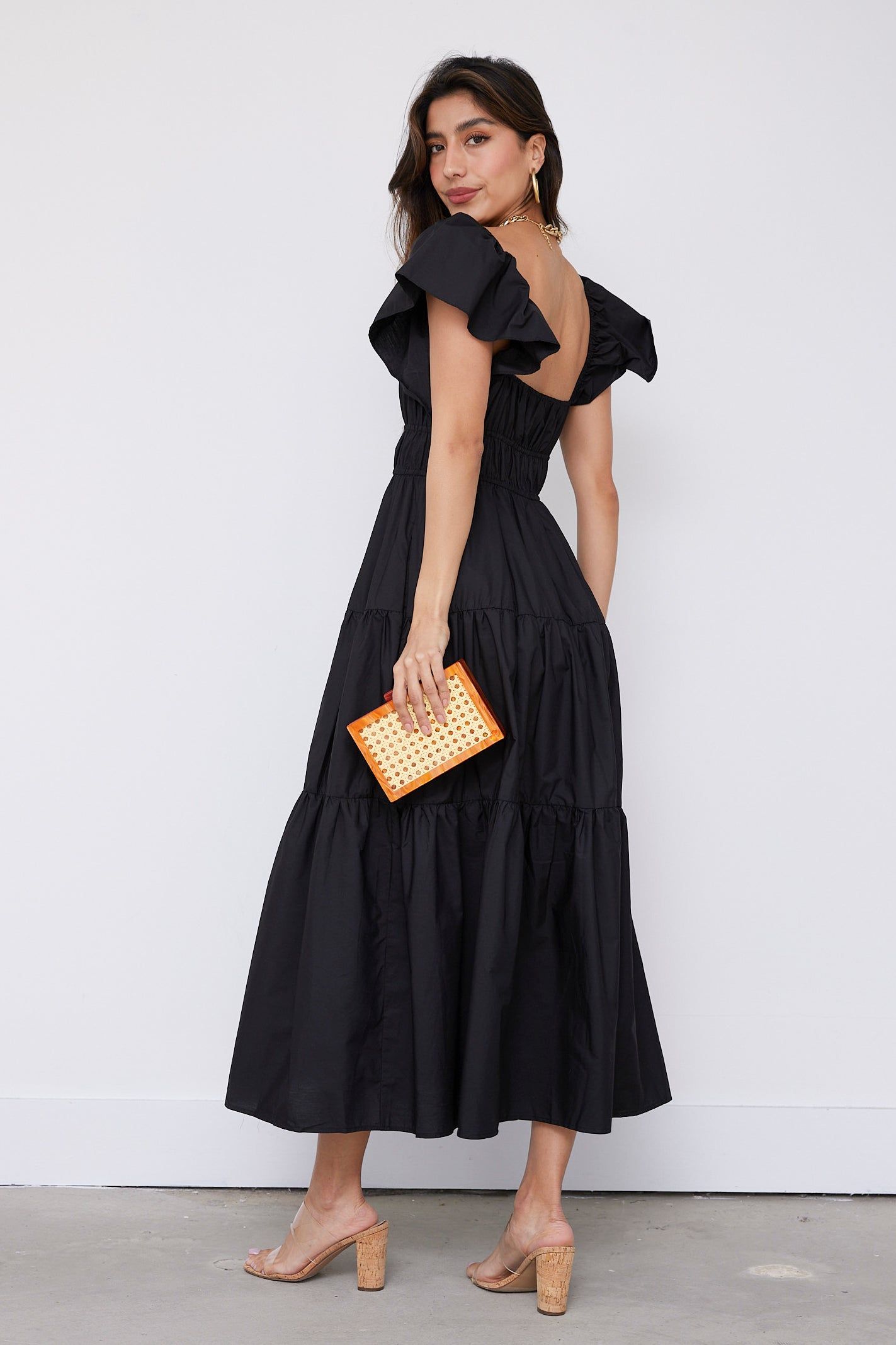 Rosalie Ruffle Detail Maxi Dress sold by fab'rik product image thumbnail 3