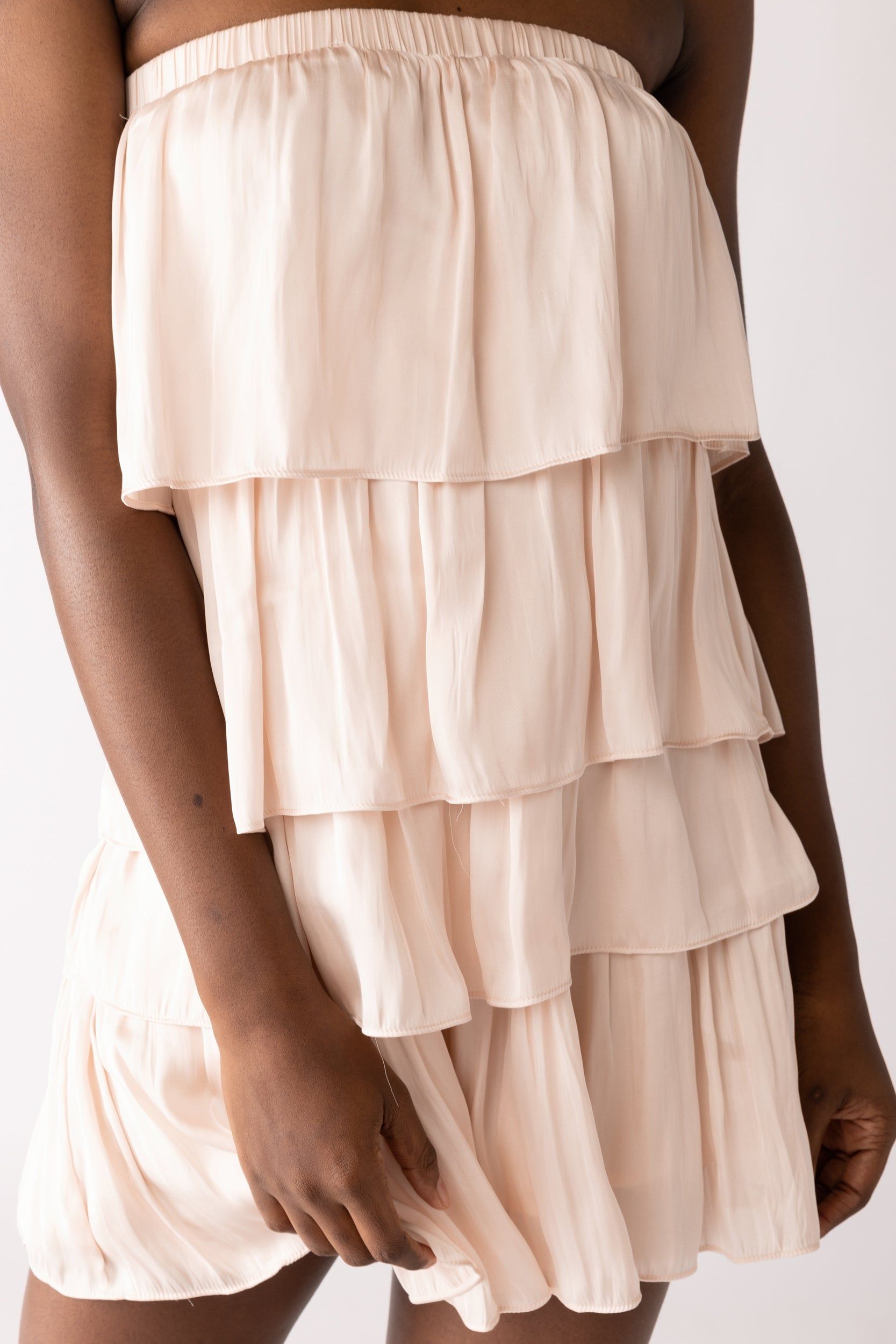 SALE - Cori Tiered Strapless Ruffle Romper sold by fab'rik product image thumbnail 2