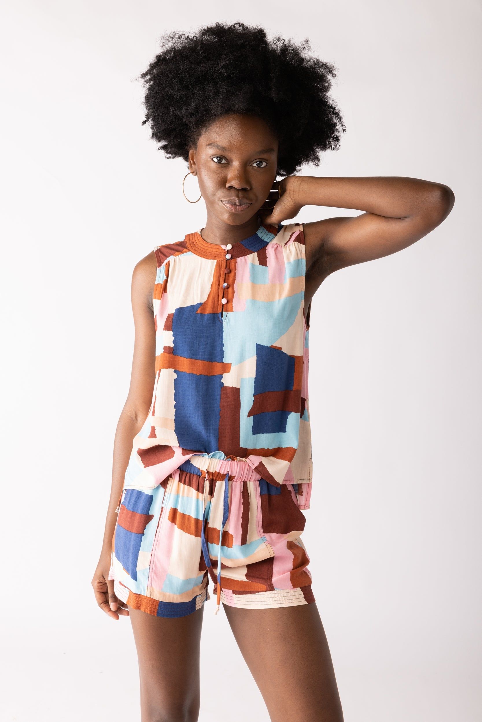 SALE - Anika Printed Sleeveless Blouse sold by fab'rik product image thumbnail 2