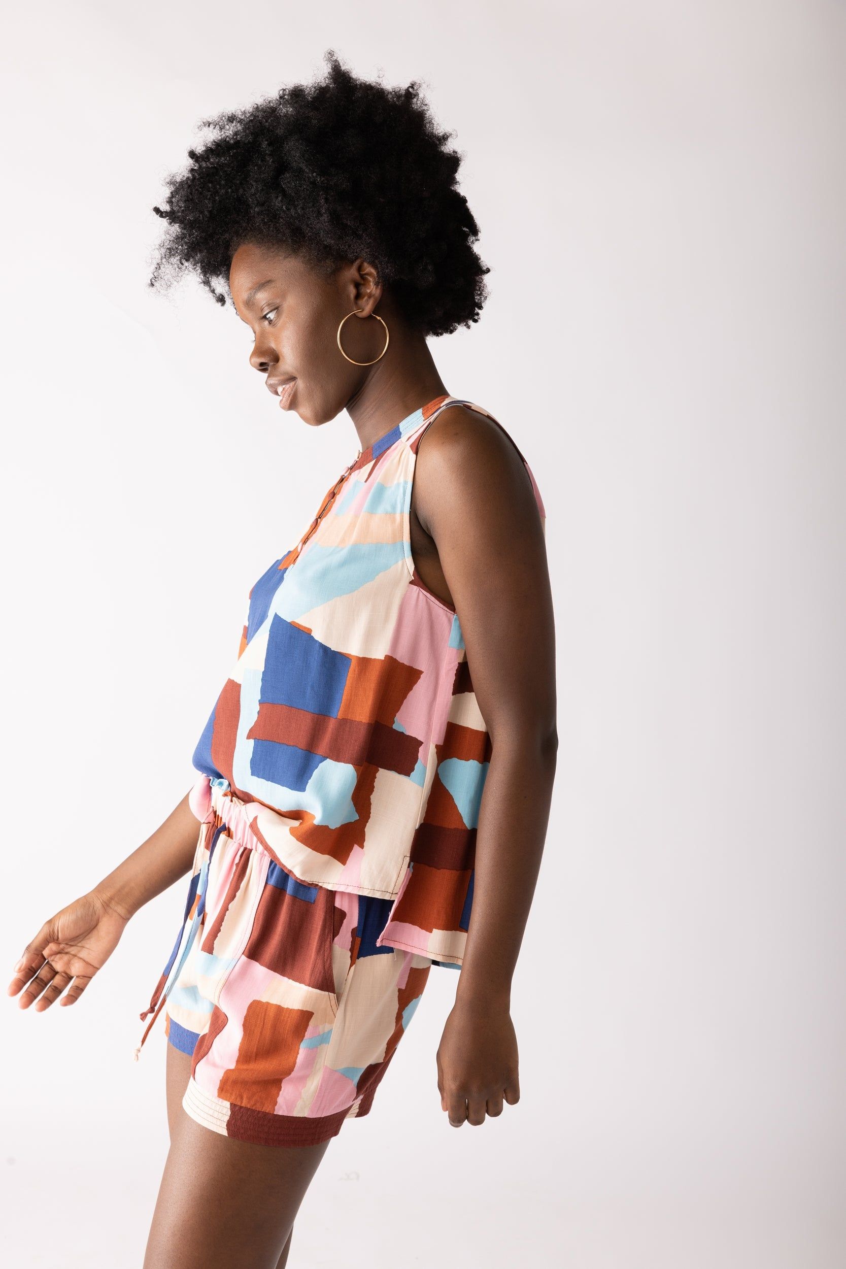 SALE - Anika Printed Sleeveless Blouse sold by fab'rik product image thumbnail 4