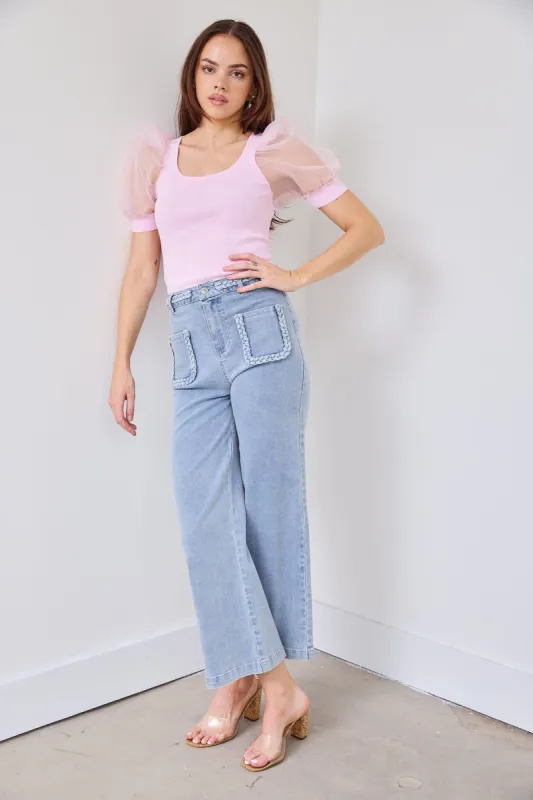 SALE - Hari Braided Front Pocket Jeans sold by fab'rik