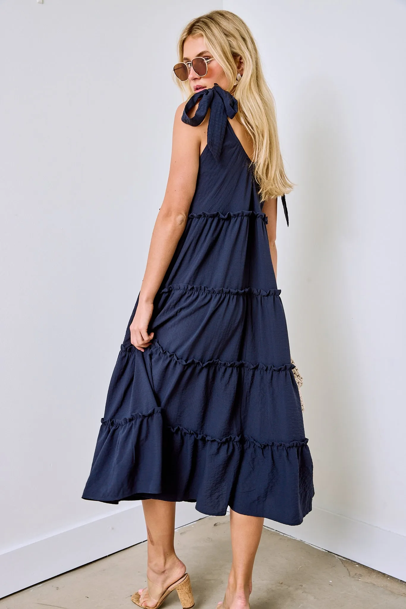 Daniels Tie Strap Midi Dress sold by fab'rik product image thumbnail 3