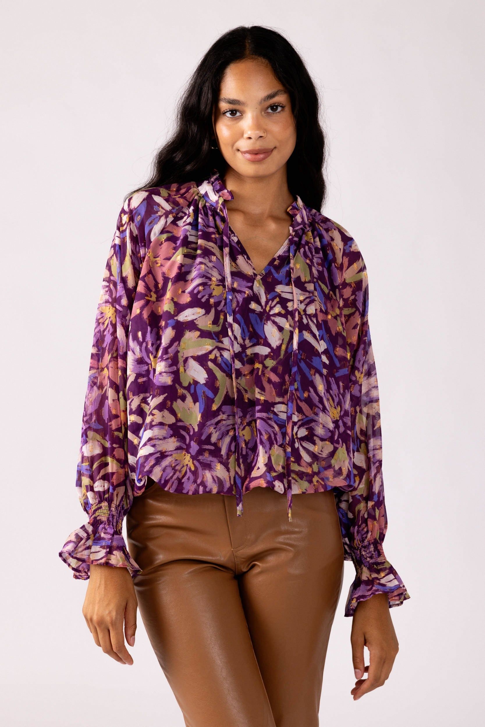 SALE - Dena High Neck Blouse sold by fab'rik