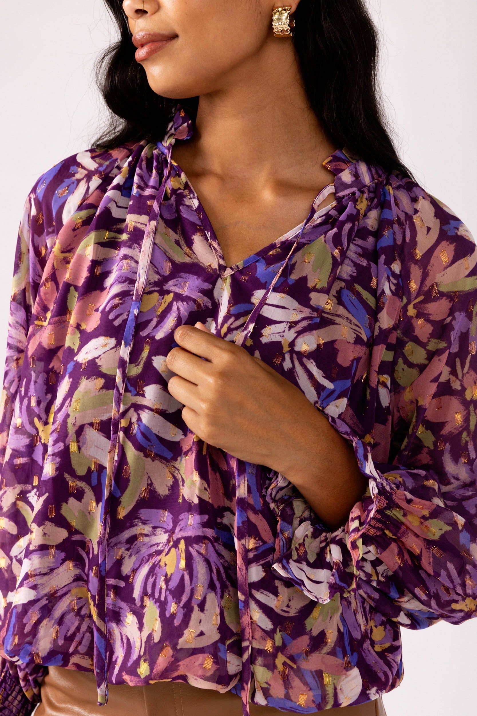 SALE - Dena High Neck Blouse sold by fab'rik product image thumbnail 3