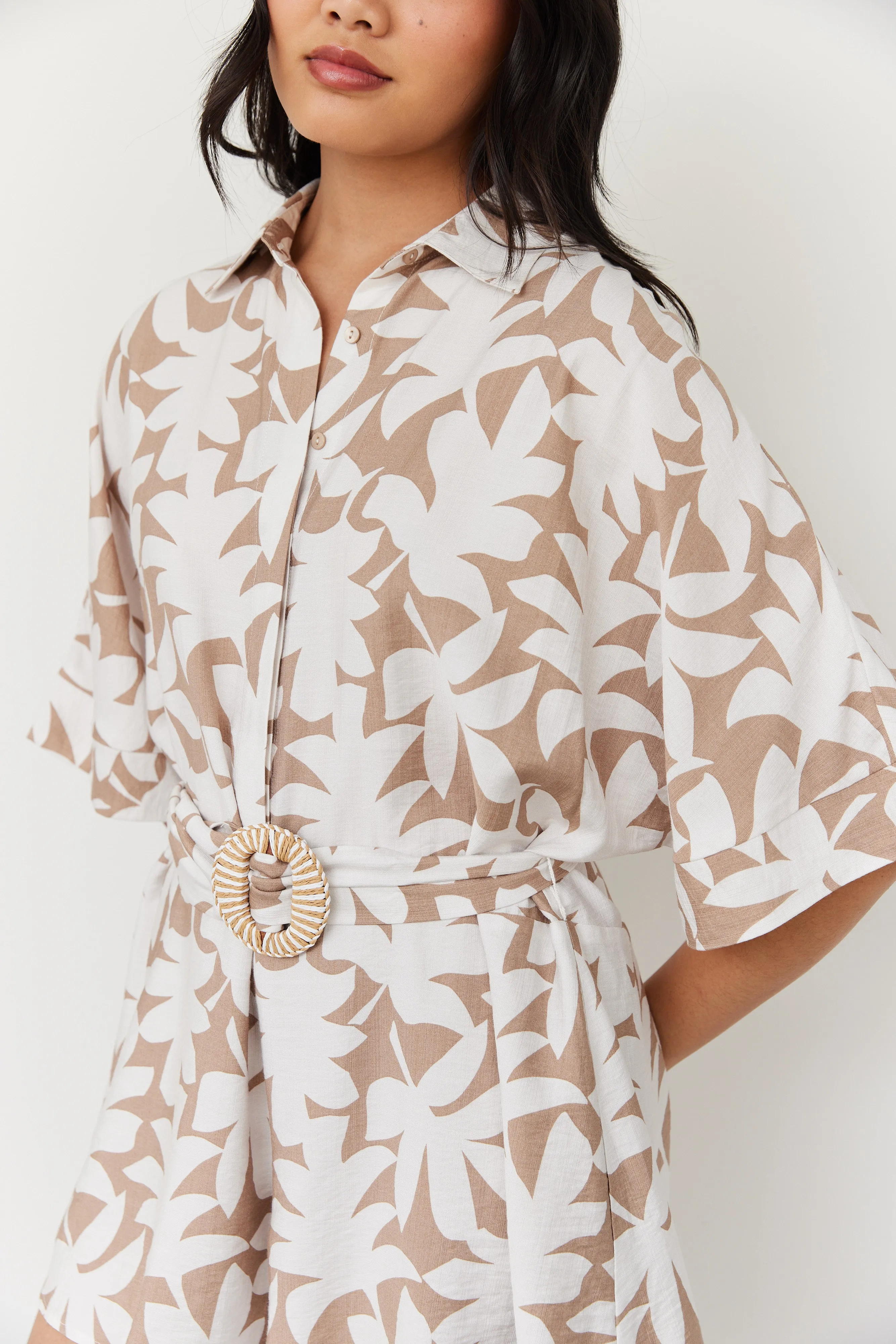 SALE - Bibi Short Sleeve Collared Romper sold by fab'rik product image thumbnail 4