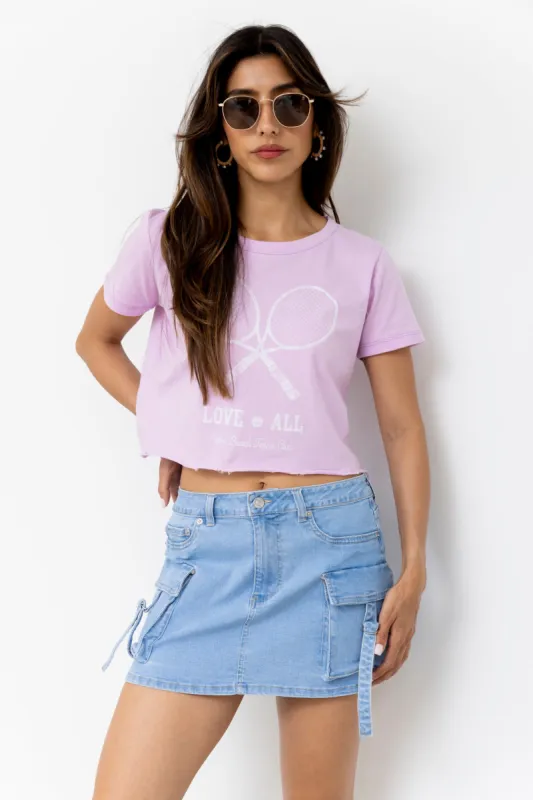 SALE - Love All Tennis Crop Tee sold by fab'rik