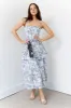 Fynn Printed Tiered Midi Dress sold by fab'rik