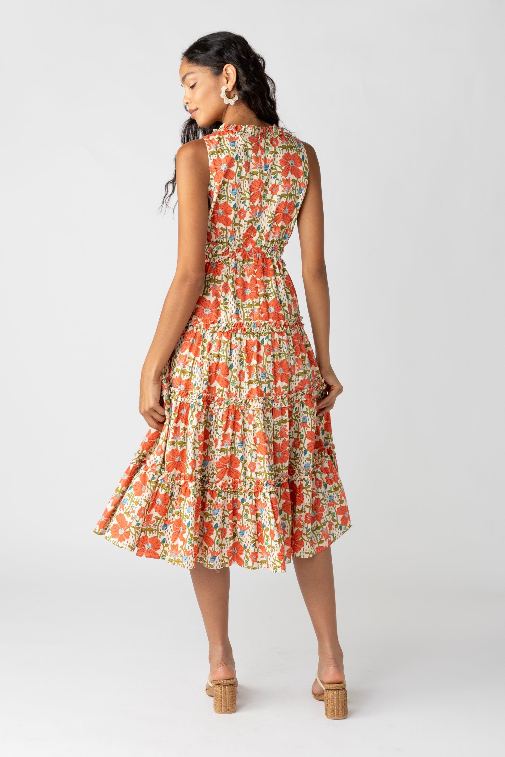 Mallory Side Cut Out Floral Midi Dress sold by fab'rik product image thumbnail 4