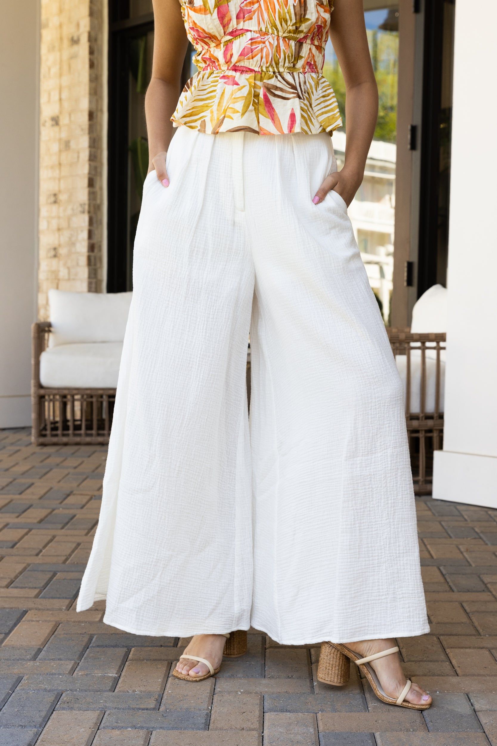 SALE - Lola Gauze Wide Leg Pants sold by fab'rik product image thumbnail 2