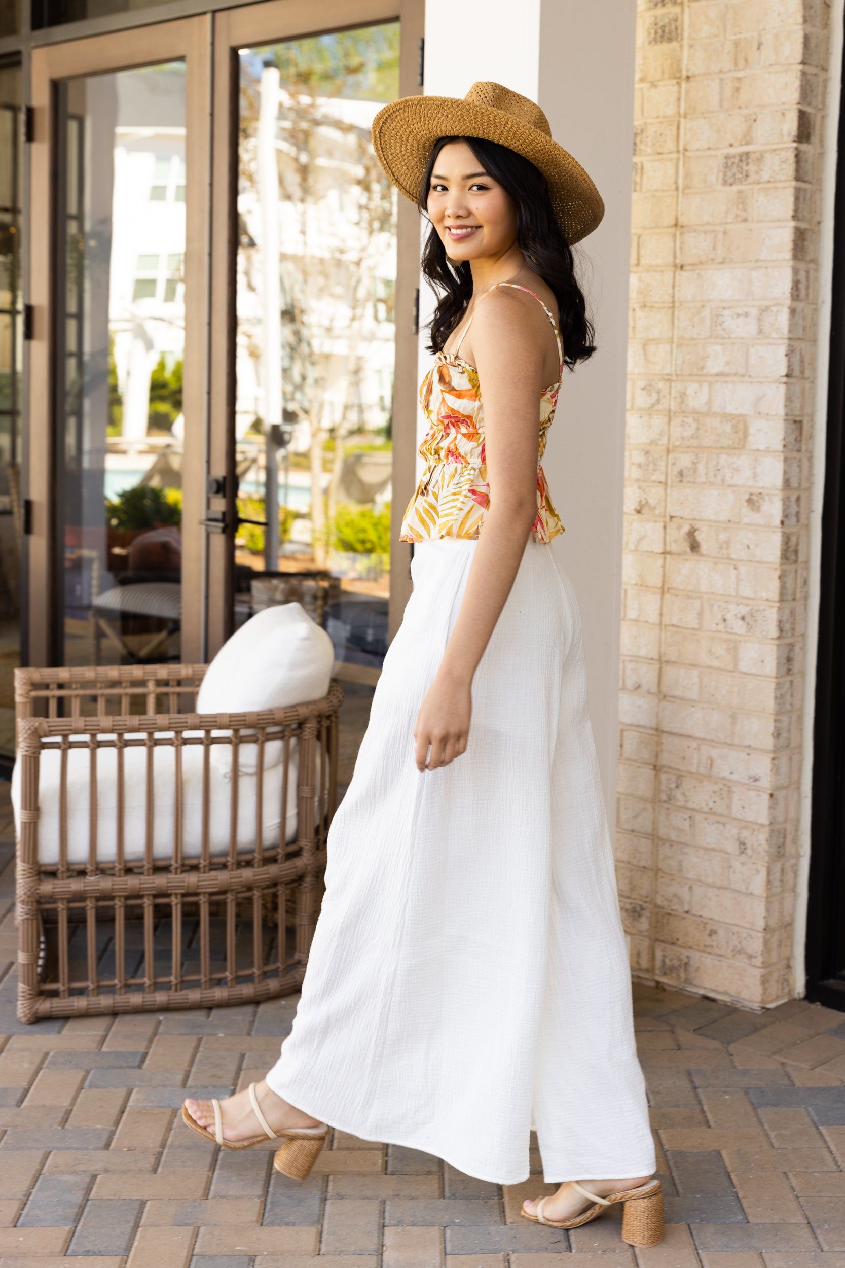 SALE - Lola Gauze Wide Leg Pants sold by fab'rik