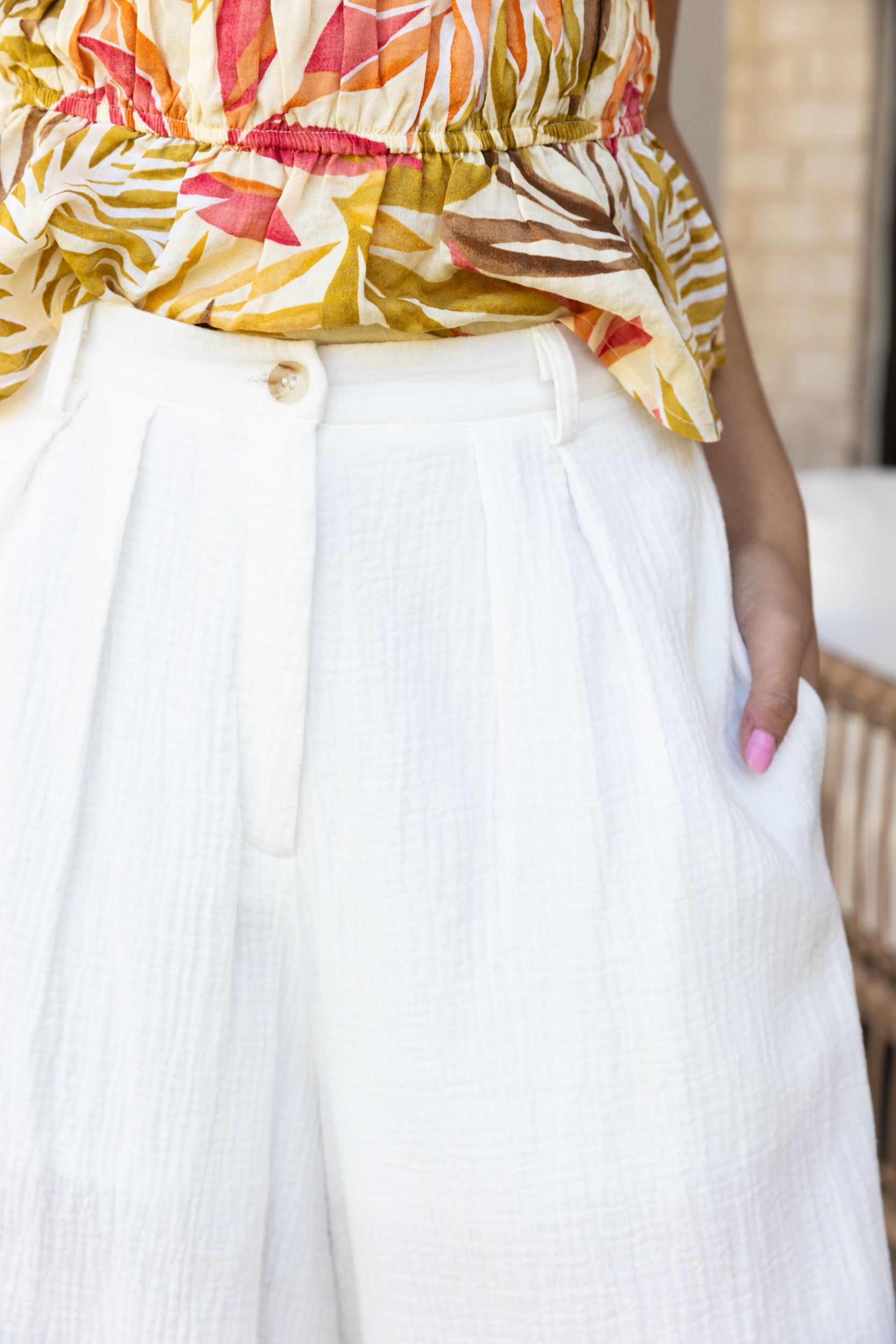 SALE - Lola Gauze Wide Leg Pants sold by fab'rik product image thumbnail 3