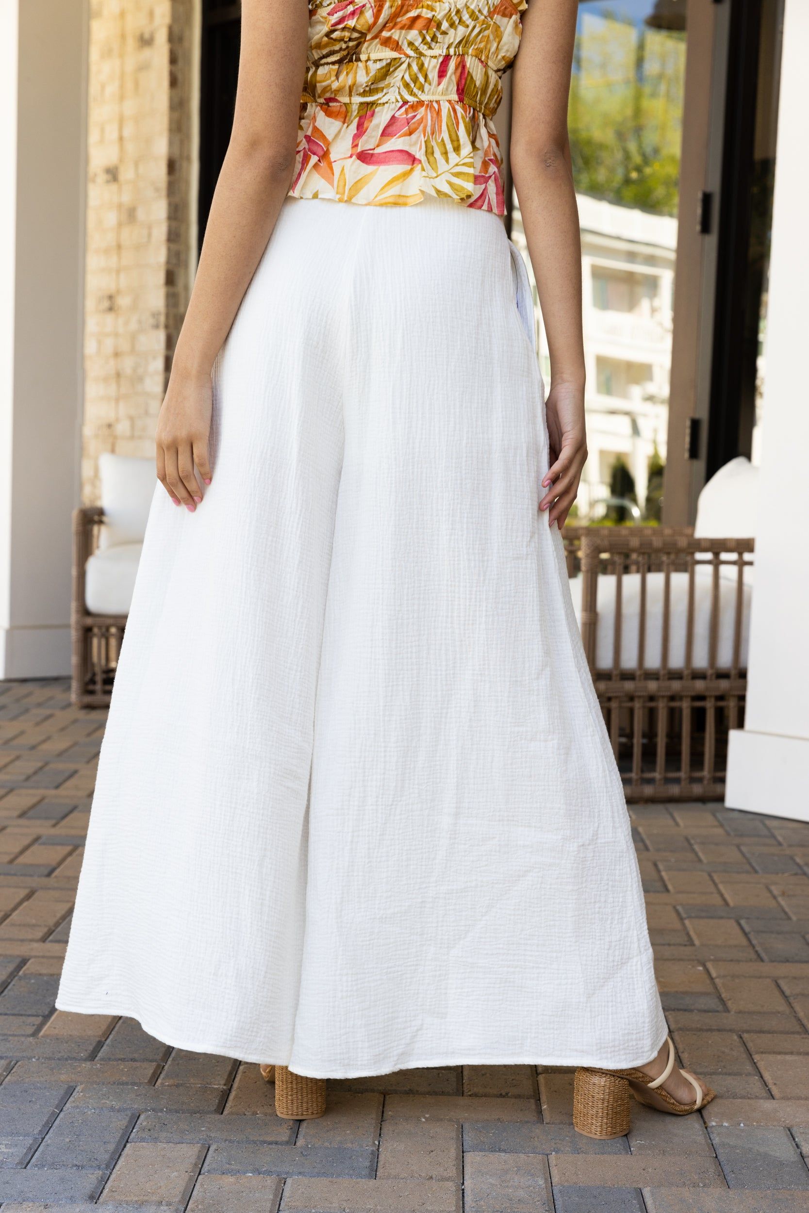 SALE - Lola Gauze Wide Leg Pants sold by fab'rik product image thumbnail 4