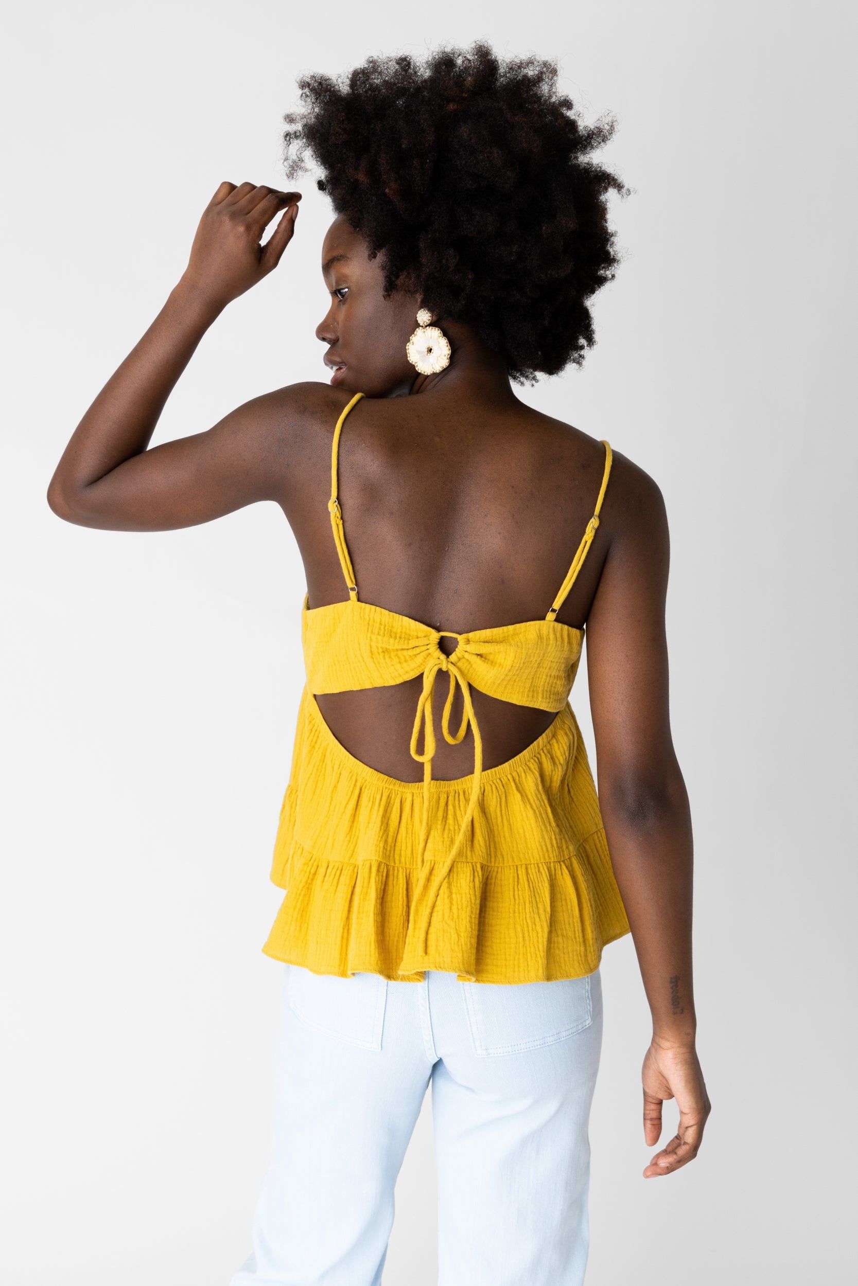 SALE - Noma Tiered Gauze Tank sold by fab'rik product image thumbnail 3