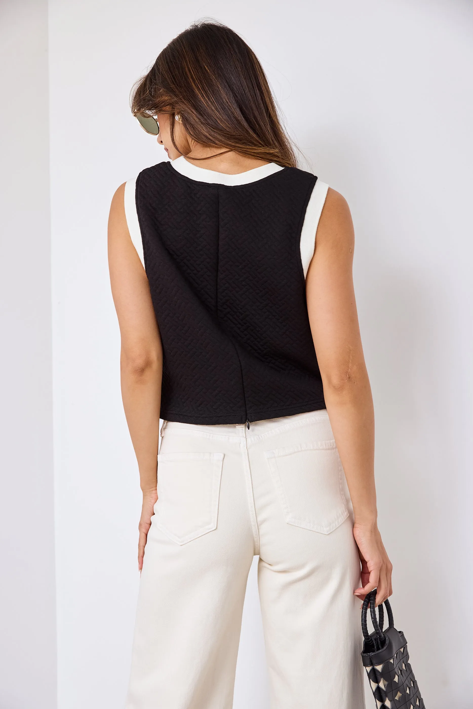 Coleman Cropped Knit Top sold by fab'rik product image thumbnail 3