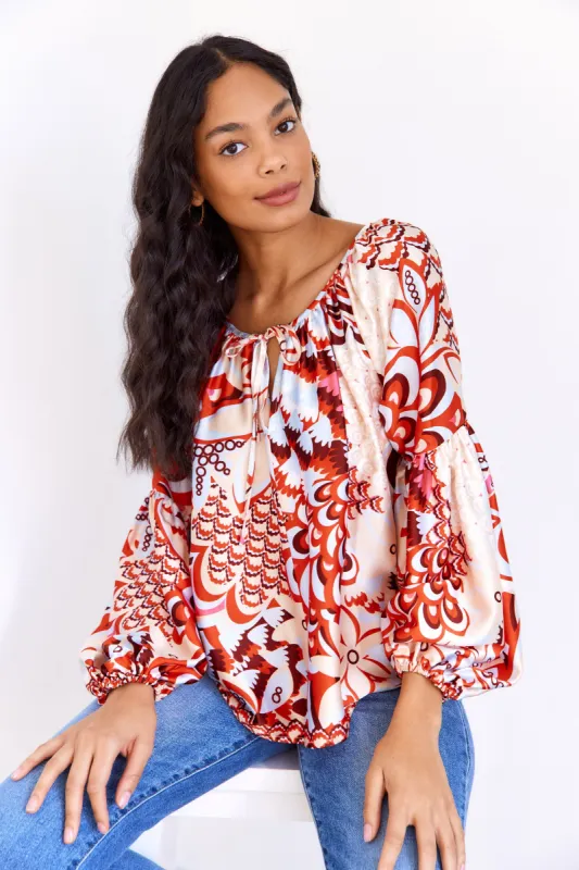 SALE - Paris Floral Blouse sold by fab'rik