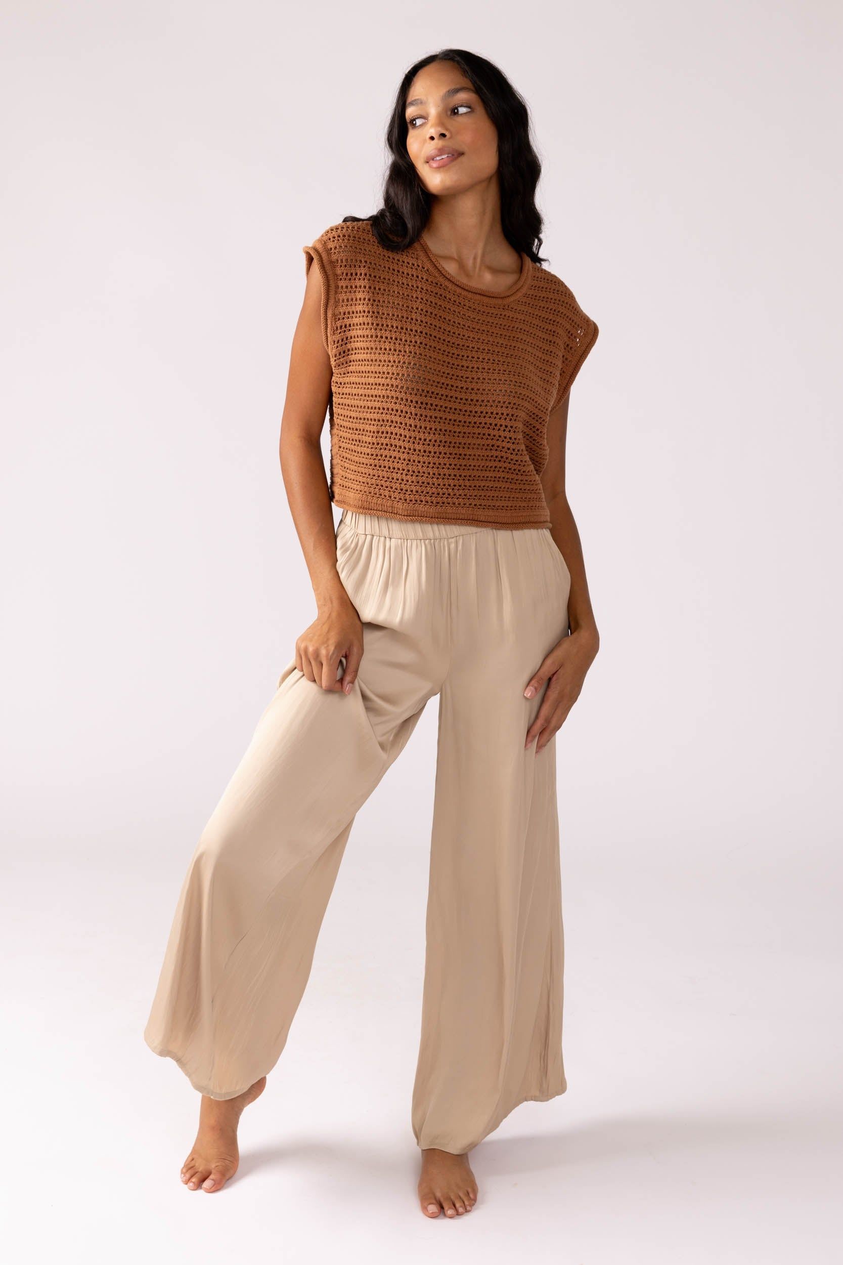 Z Supply Estate Lux Sheen Pants sold by fab'rik