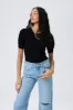 SALE - Baxter Ribbed Puff Sleeve Knit Top sold by fab'rik