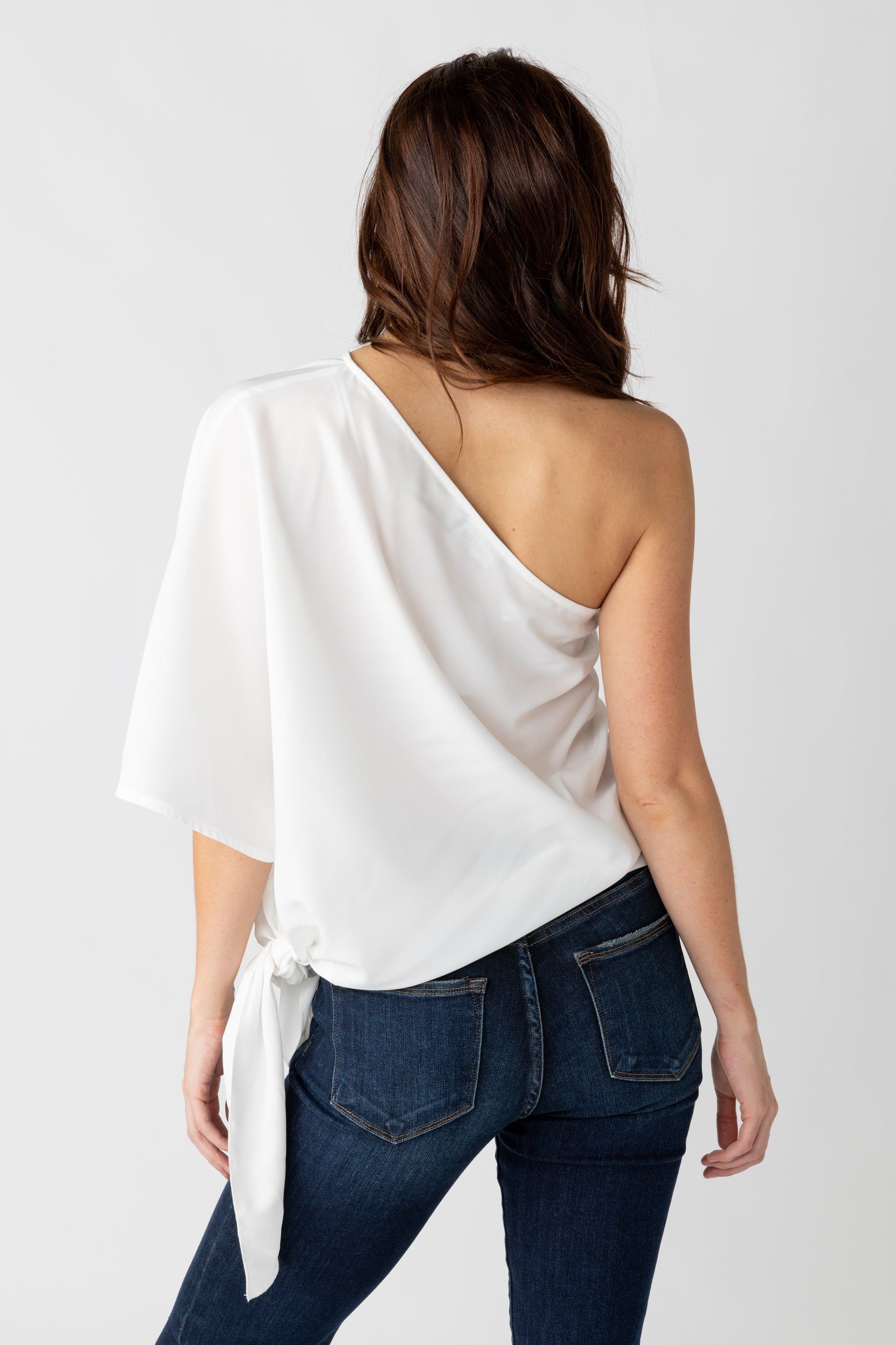 SALE - Mari One Shoulder Tie Waist Top sold by fab'rik product image thumbnail 2