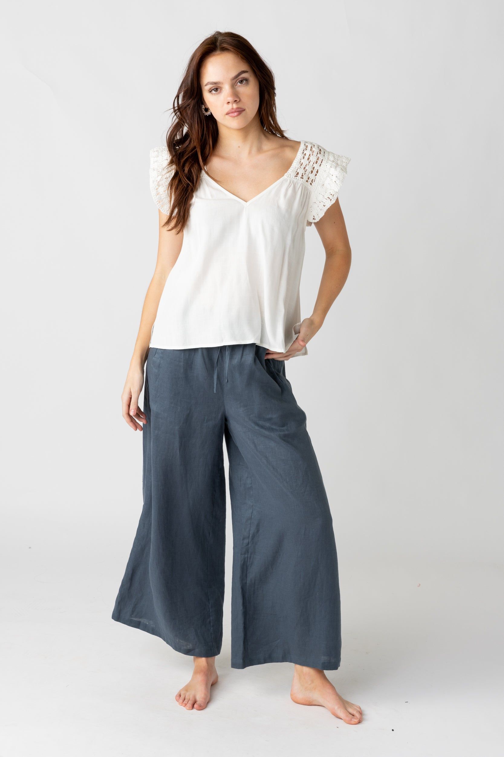 Malibu Linen Wide Leg Pants sold by fab'rik product image thumbnail 3