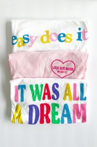 SALE- Easy Does It Oversized Graphic Tee sold by fab'rik