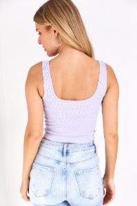SALE - Cecelia Ribbed V Neck Cropped Tank sold by fab'rik