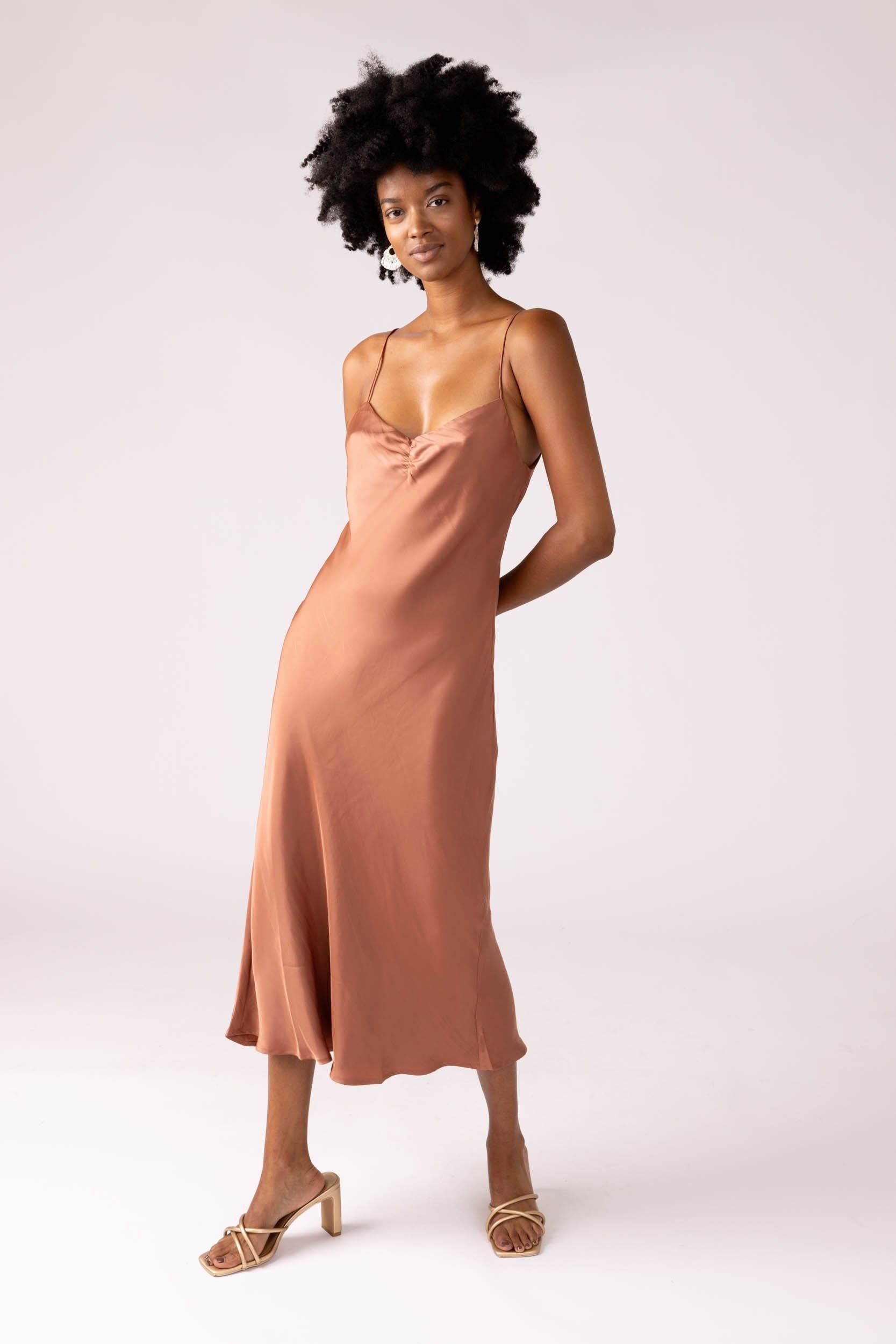 SALE - Z Supply Lark Lux Sheen Slip Dress sold by fab'rik
