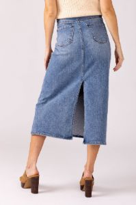 Piper Midi Denim Skirt sold by fab'rik