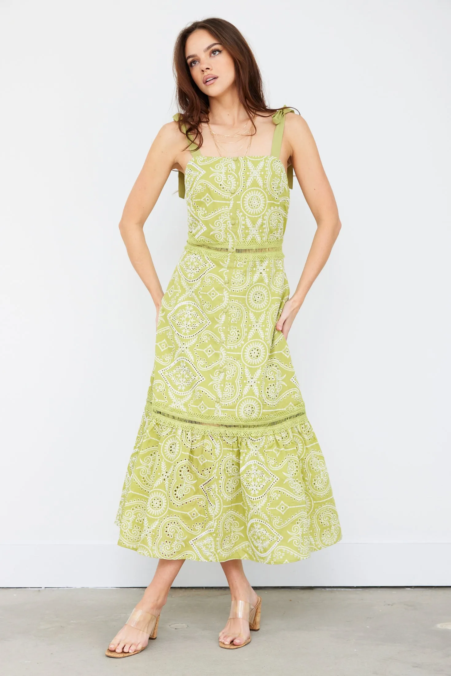 SALE - Chiara Eyelet Midi Dress sold by fab'rik product image thumbnail 2