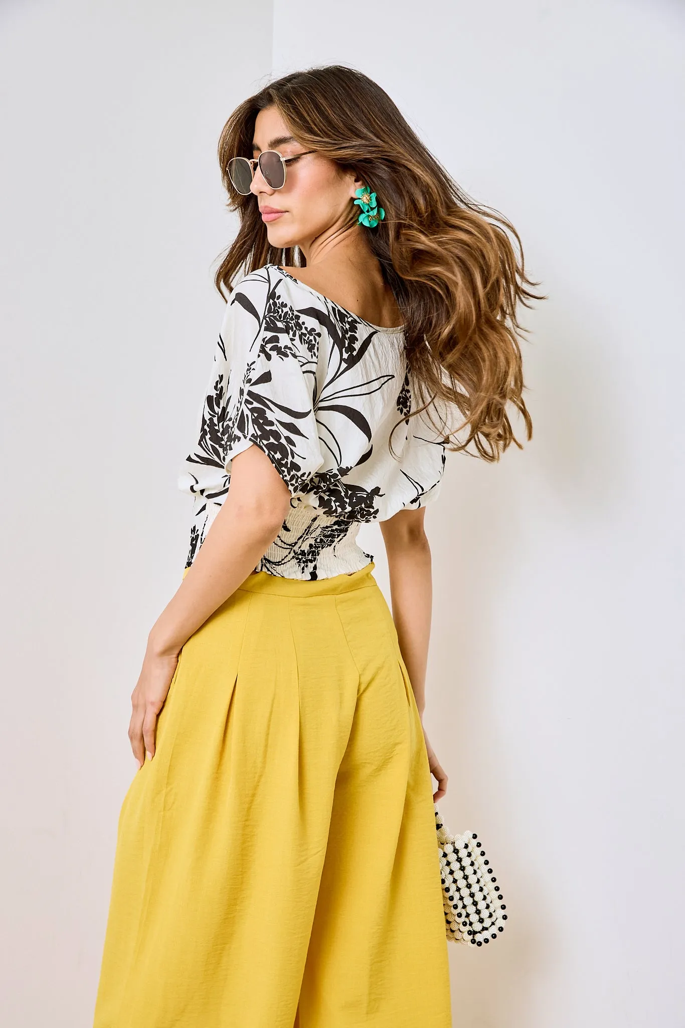 SALE - Alex Floral Short Sleeve Top sold by fab'rik product image thumbnail 3