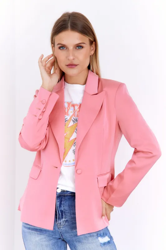 SALE - Rosie Satin Blazer sold by fab'rik